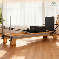 Reformadores de Pilates para Principiantes, Reformer de Pilates de Madera de Arce con Ajustes Fáciles para Principiantes en Casa