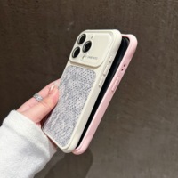 Coque de téléphone effet peau de serpent pour iPhone 17 16 15 14 Pro Max avec grande fenêtre pour objectif d'appareil photo, protection antichoc