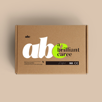 Boîte d'emballage en papier artisanal avec logo personnalisé pour modèles de conception personnalisés sans parfum avec doublure en éponge et bande de déchirure