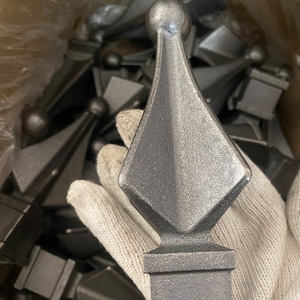 Gusseisen-Speerspitzen Ornamente Zaun Dekorative Eisenzaun-Endstücke Quadratischer Zaunpfosten - Product Image 3