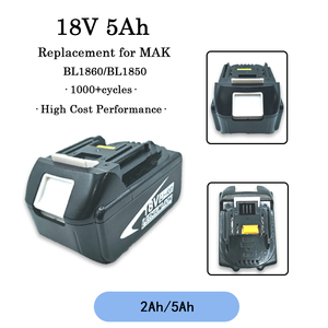 Batterie de remplacement améliorée 18V pour outils MAK 18V XRP, batterie 5.0Ah, compatible avec les outils électriques BL1860/BL1850 - Product Image 1