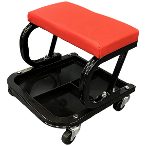 Siège d'atelier roulant rembourré en mousse avec plateau à outils, <span class=keywords><strong>tabouret</strong></span> de mécanicien robuste pour garage avec roulettes pivotantes - Product Image 1