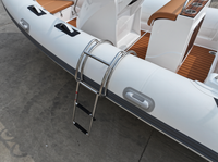 Bateau pneumatique à ribs 580, épaisseur PVC Hypalon 1,2 mm, coque rigide en fibre de verre, yacht sportif stable, capacité 6 personnes, pêche sportive