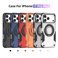 Coque antichute robuste de qualité industrielle pour iPhone 17 18 ProMax avec support anneau métallique – Vente en gros