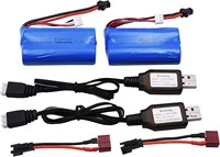Baterai Cair Blomiky 2-Pack 7.4V 1500mAh dengan 1000 Siklus dan Suhu Operasi -20~+60