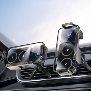 Support magnétique pour téléphone pour grille d'aération de voiture avec chargeur sans fil compatible avec les écrans pliables et plats - Product Image 5