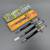 ESPADA MASÓNICA DE CABALLERO TEMPLARIO Espadas ceremoniales para coleccionistas y entusiastas históricos Espadas en miniatura cruzadas Abridor de letras