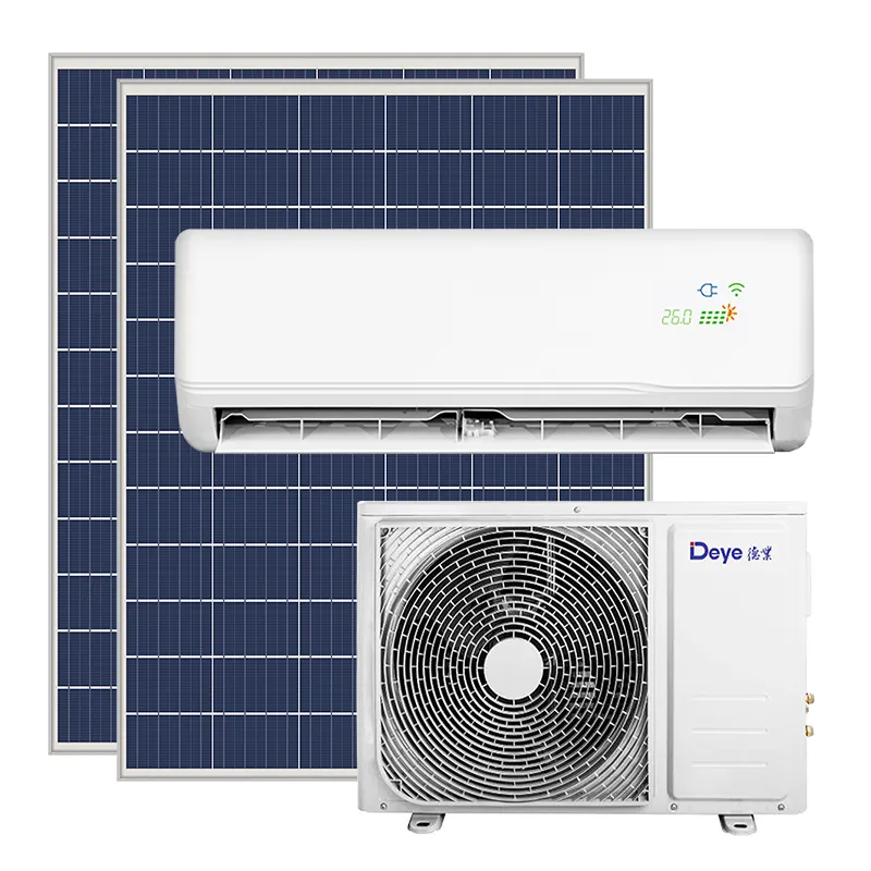 High Quality Deye 12000BTU Wifi Smart Wall Mounted AC DC Hybrid home solar split air conditioner