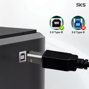 USB C to USB B <strong>Printer</strong> <strong>Cable</strong> 480Mbps High Speed Type-C to USB-B Male Scanner Cord Compatible with HP Canon Dell <strong>Printer</strong> - Product Image 2