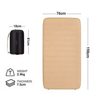Coussin gonflable imperméable LLOYDBERG pour le camping en plein air, matelas de couchage auto-gonflant à haute élasticité et épaissi