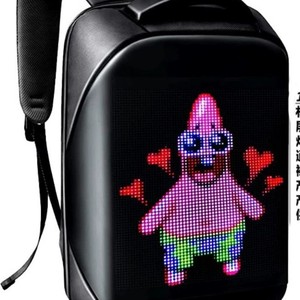 Ransel Layar LED Tahan Air dengan Fitur Iklan & Bisnis Cerdas Bahan Oxford Kapasitas 20-35L Desain Unisex - Product Image 3