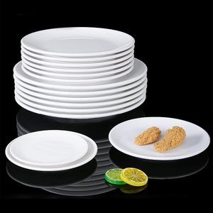 Vajilla de melamina: platos redondos de autoservicio, platos comerciales para huesos, platos para fideos salteados de restaurantes de comida rápida, platos para restaurantes de hoteles - Product Image 1