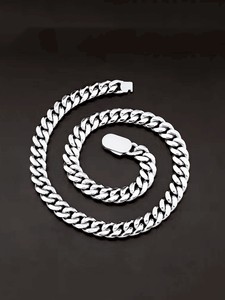 Colar de corrente cubana em aço inoxidável com banho de ouro 18k PVD de 8mm-12mm, estilo europeu, moda urbana, rap, hip-hop, para homens e mulheres. - Product Image 4