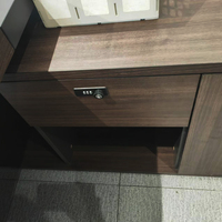 Bureau de directeur moderne Table de patron en forme de L Mobilier de bureau en bois mélaminé Bureau de direction pour le bureau