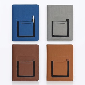 <b>A5</b> Fabric PU Leather Notebook Journal Business Executive Planner <b>Diary</b> with Front Card Pocket Pen Holder Organizer Cover - Product Image 1