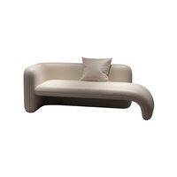 Sofá Reclinable en Forma de L de Cuero Minimalista Italiano para Sala de Estar, Dormitorio, Hotel, Casa de Huéspedes, Apartamento Pequeño, Uso Recreativo