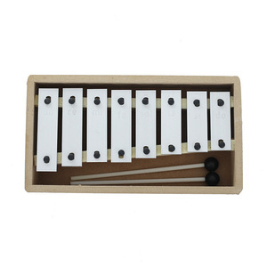 <span class=keywords><strong>Xylophone</strong></span> professionnel avec 8 touches en métal pour adultes enfants comprend 2 batteurs en bois <span class=keywords><strong>Xylophone</strong></span> Glockenspiel en bois classique - Product Image 6