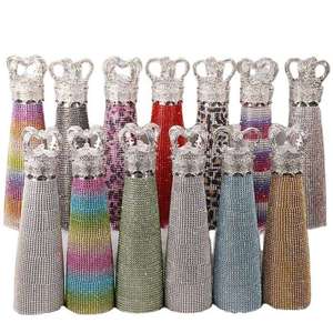 Beeman Luxe <span class=keywords><strong>Bling</strong></span> Isolé En Acier Inoxydable Bouteille D'eau Strass Diamant Couronne Fiole À Vide Réutilisable Verres - Product Image 1