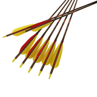 Flèches en carbone Linkboy Archery 30/32 pouces, forme goutte d'eau, plumes naturelles, spine 250-800, pointes en acier ID6.2mm pour arc à poulies de chasse
