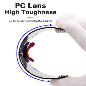 Lunettes de soleil polarisées pour le cyclisme, sans monture, verres miroir TR90, protection UV 100%, lunettes de sport multifonctionnelles - Product Image 4