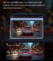Caméra de rétroviseur de voiture à double objectif 4K+2K IPS, boîte noire de voiture, écran tactile, enregistreur vidéo avec vision nocturne, format H.264, portable