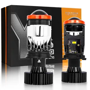 Hot bán y6d Y8 y7d H4 cao thấp chùm y7d H4 Led Mini ống kính máy chiếu xe đèn pha LED ống kính đèn pha