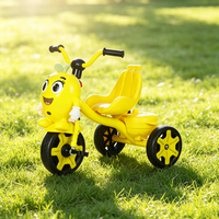 Tricycle en plastique pour enfants avec pédales, musique, lumières, dessins animés, paniers de rangement, jouet à roulettes pour l'extérieur, 3-6 ans, garçons et filles, personnalisable