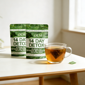 Té Desintoxicante Adelgazante de 14 Días, 100% Orgánico, Vegano, Sin OMG, Quema Grasa, Acelera el Metabolismo, Mezcla de Té Verde con Hoja de Loto, 14 Bolsitas, Salud - Product Image 3