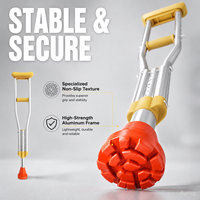 Béquille d'épaule réglable en hauteur, légère, en aluminium, pour adultes, personnes handicapées, rééducation du coude, aides à la marche et à la thérapie