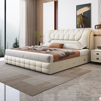 <strong>Best</strong>-<strong>sellers</strong> Minimalist Luxury Modern King Size Soft <strong>Bed</strong> Diamond-Patterned Wood Frame Leather Eco-Friendly Premium <strong>Storage</strong>