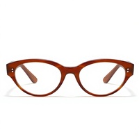 Lunettes anti-lumière bleue œil-de-chat style euro-américain 2026 pour femmes, monture intégrale en acétate, motif géométrique, design vintage