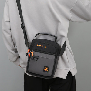 跨境批发2025新款时尚休闲百搭男士牛津单肩/斜挎包时尚收纳购物拉链包 - Product Image 2