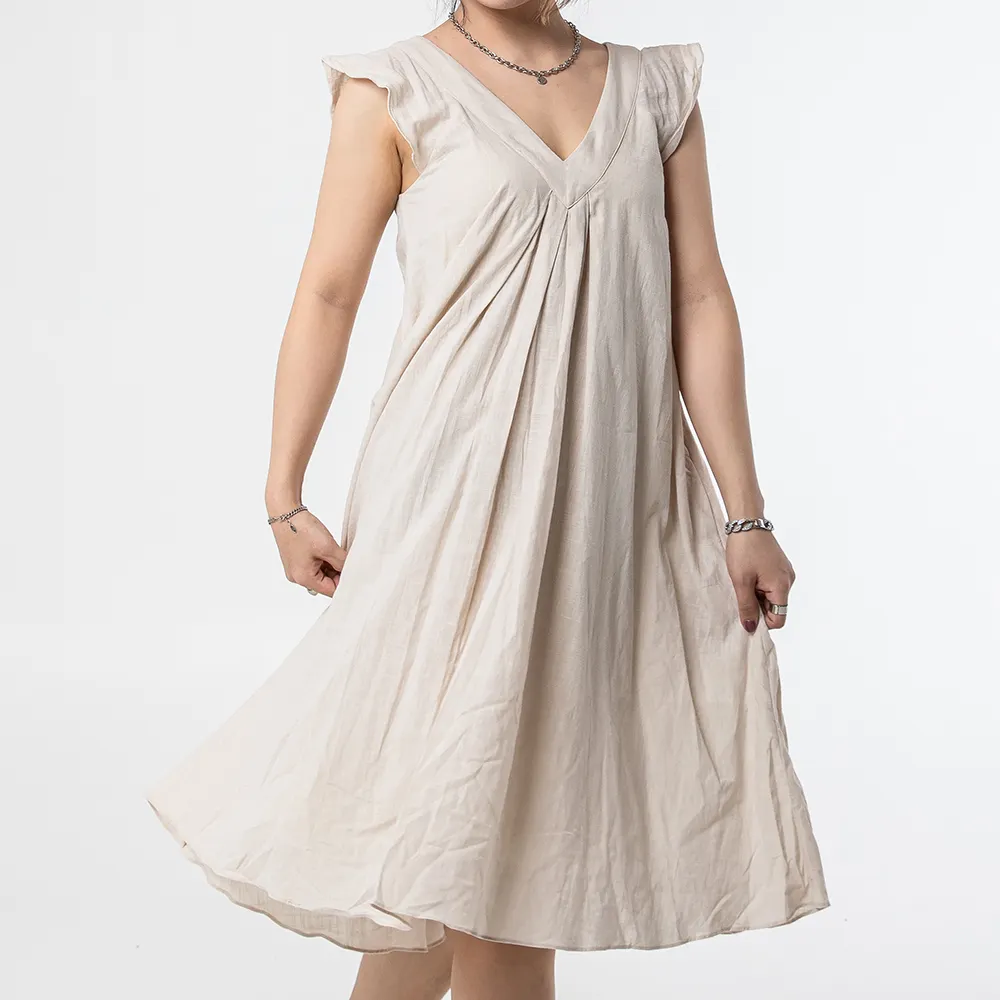 Women's Linen Sleeveless Dress 2022 Loose casual Plus-size Women's Dress Comfortable Maternity wear NEW OEM ODM