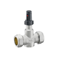 Vanne de dérivation automatique HEAPE série HP-SV06 en laiton CW617 22x22mm pour systèmes de chauffage et de plomberie
