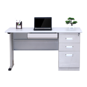 Bureau de direction en fer avec structure métallique, mobilier de bureau et scolaire, bureau d'accueil - Product Image 4