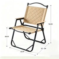 Chaise pliante d'extérieur robuste et stable avec accoudoirs, de qualité supérieure, moderne et portable, pour le camping, les pique-niques, la plage, la pêche, la maison et le jardin