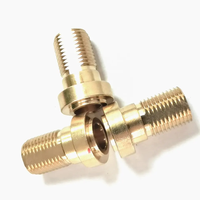 Vis de plomb en cuivre en laiton sur mesure tige filetée trapézoïdale avec écrou boulon de connecteur Prototype en cuivre CNC OEM