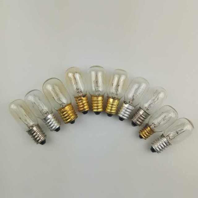 Vintage 220-240V E14 Halogen Lamp 15W 10W 7W Mini Refrigerator Tungsten Filament Lighting Bulb T18 T20 T22 Glass Fridge