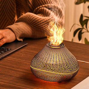 Nuevo 160ml Mini Usb Fire Humidificadores Habitación Hoguera Luz de llama volcánica Humidificadores de aire Difusor de llama Humidificador Enchufe USB Hotel - Product Image 4