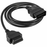 30cm OBD II OBD2 16 Broches Mâle à Femelle Câble D'extension Diagnostique de Voiture Extender Cordon Adaptateur (1-port)