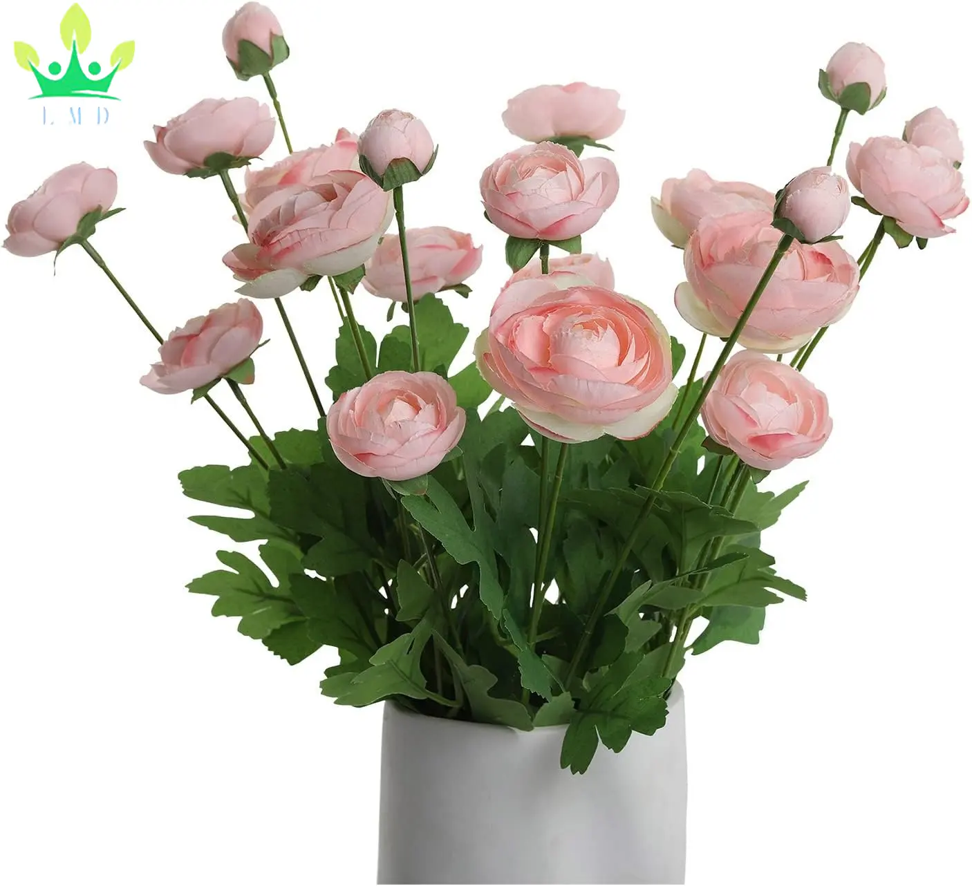 Artificial Persian Peach Silk Flowers Buttercup Suitable for Core Decorations Weddings Homes Artistic Decorations and Props