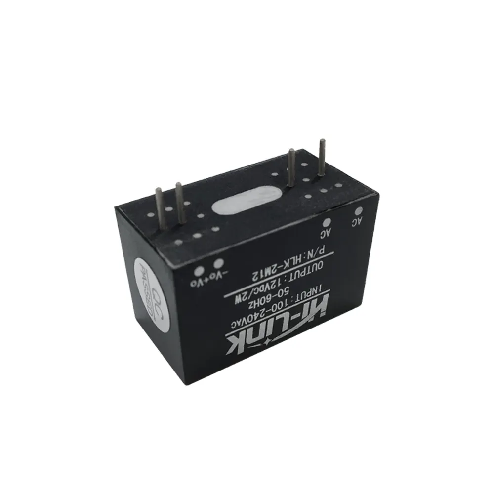 Hilink 2W 12V เอาต์พุต220V ขนาดเล็ก Ac Dc โมดูลจ่ายไฟ HLK-2M12