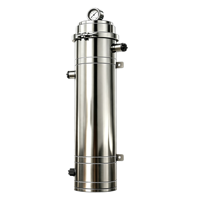 Purificateur d'eau pour toute la maison avec manomètre 4000L/H, filtre à ultrafiltration en PVDF, filtre à ultrafiltration en acier inoxydable 304, 0,01-0,1 micron
