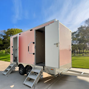 Vendita diretta della fabbrica portatile in acciaio Mobile wc rimorchio stile di Design cinese per il bagno contenitore rimorchi per bagno - Product Image 5