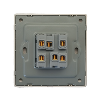 VNX Haute Qualité Or UK Standard 10A 250V Mode Deceny Interrupteur Mural Simple Double Interrupteur