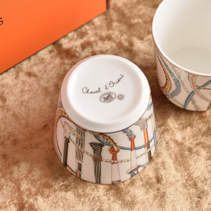 High End Bone China Coffee Cup Afternoon <b>Tea</b> Cup Classic Mosaic Breakfast Milk Cup <b>Gift</b> Box <b>Set</b> - Product Image 5
