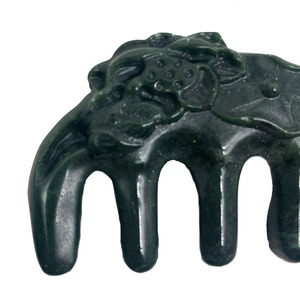 Jade tibétain naturel médecine roi pierre de <span class=keywords><strong>massage</strong></span> avec peigne magnétique - Product Image 6