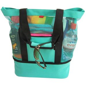 Sac de plage en filet avec fermeture éclair, grand sac fourre-tout de plage pour femme, sac de voyage pour jouets de piscine et essentiels de croisière - Product Image 1