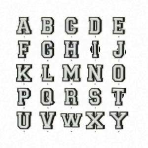2025 numéro lettre nouveau sabot breloques PVC anglais Alphabet métal strass brillant sandales chaussure boucle bijoux été - Product Image 3