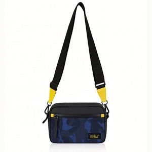 Sac bandoulière unisexe de haute qualité avec logo personnalisé, sac de poitrine messager pour homme, mode estivale, avec bouton - Product Image 1